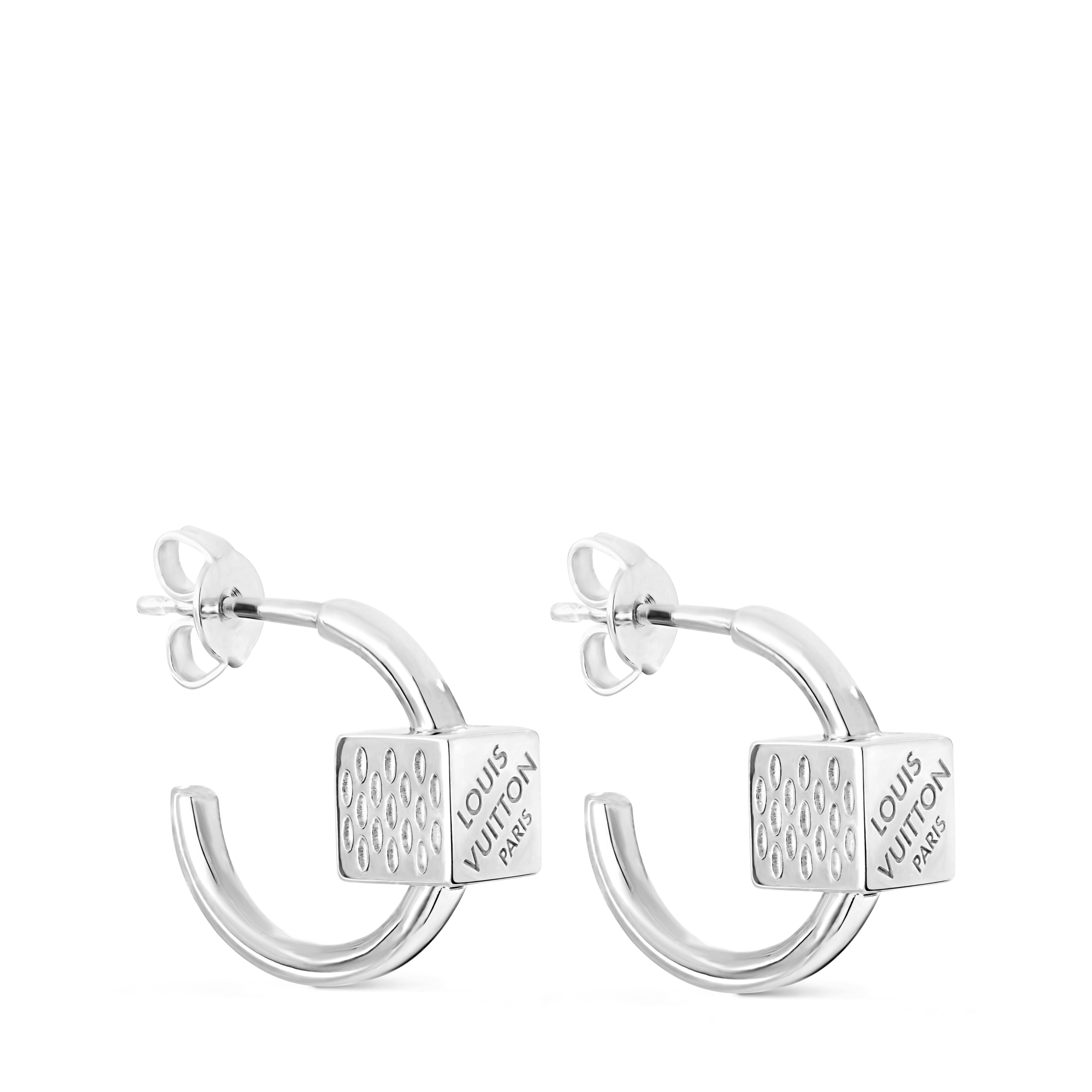 ピアス・LV キューブ フープ シルバー S00｜ルイ・ヴィトン 公式サイト